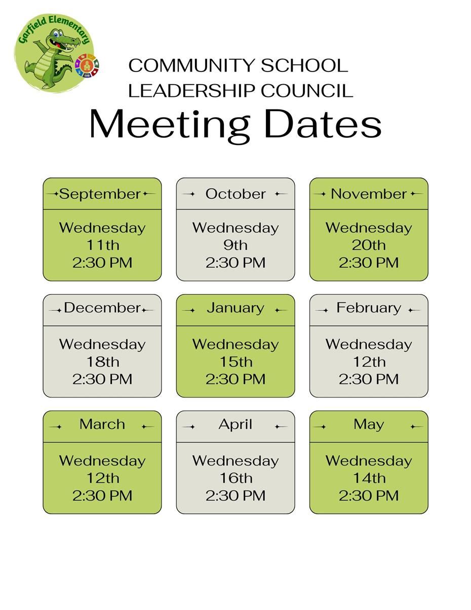 CSLC Meeting Dates